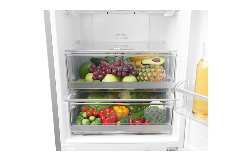 LG Frigorifero Combinato  Maniglie a barra Display interno LED , GBB59NSGFB