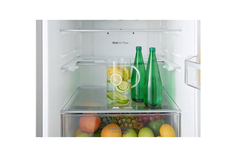 LG Frigorifero Combinato  Maniglie a barra Display interno LED , GBB59NSGFB