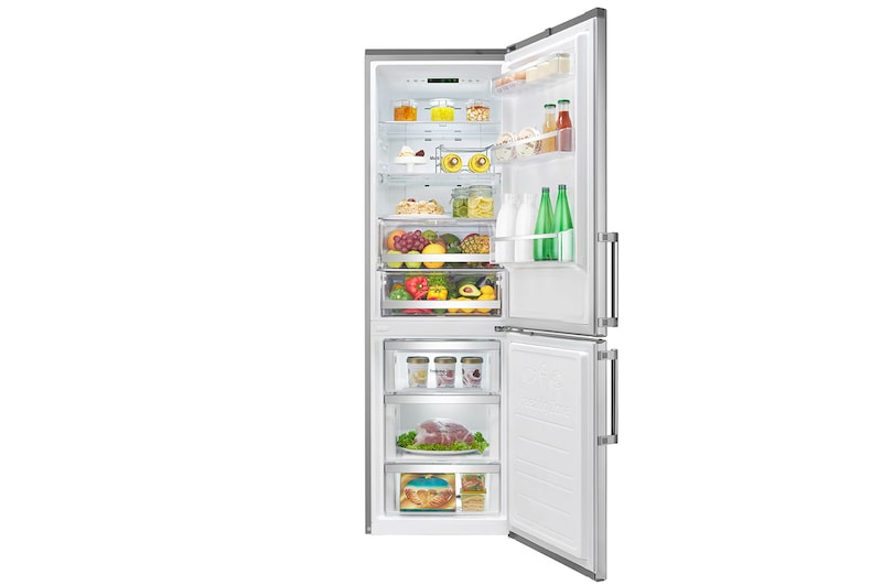 LG Frigorifero Combinato  Maniglie a barra Display interno LED , GBB59NSGFB