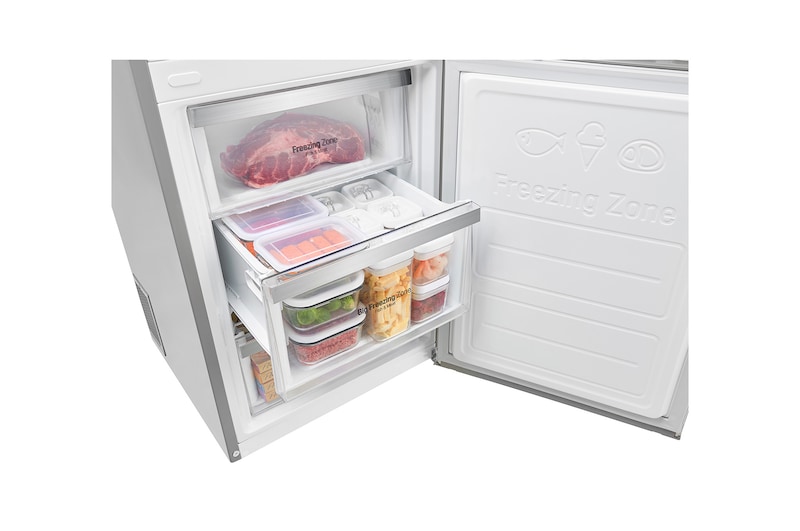 LG Frigorifero Combinato  Maniglie a barra Display interno LED , GBB59NSGFB