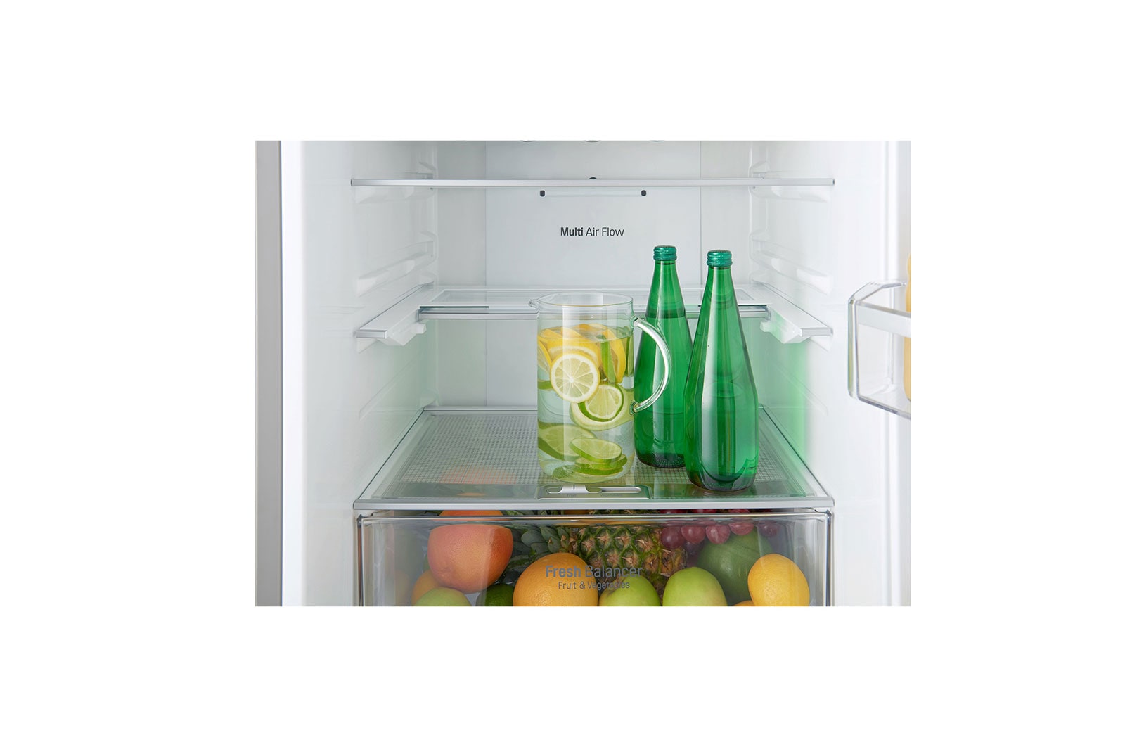 LG Frigorifero Combinato  Maniglie esterne a barra Display esterno LED, GBB59PZFFB