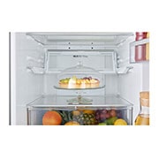 LG Frigorifero Combinato  Maniglie esterne a barra Display esterno LED, GBB59PZFFB