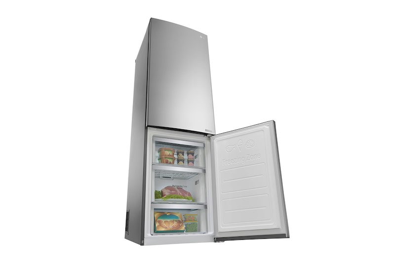 LG Frigorifero Combinato  Maniglie integrate Display interno LED , GBB59PZGFS