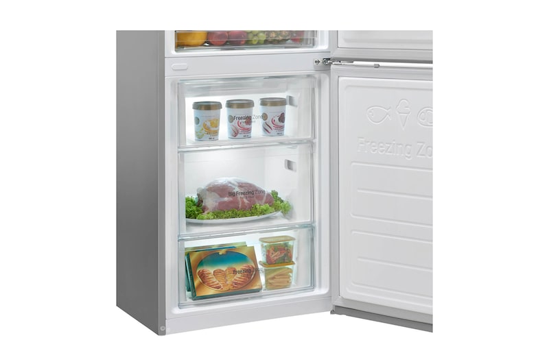 LG Frigorifero Combinato  Maniglie integrate Display interno LED finitura Inox Saffiano, GBB59SAPFS