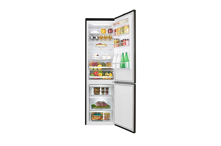 LG Frigorifero Combinato 10% Maniglie integrate Display esterno LED, GBB60BLFXS