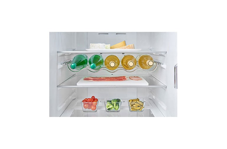 LG Frigorifero Combinato 10% Maniglie integrate Display esterno LED, GBB60BLFXS