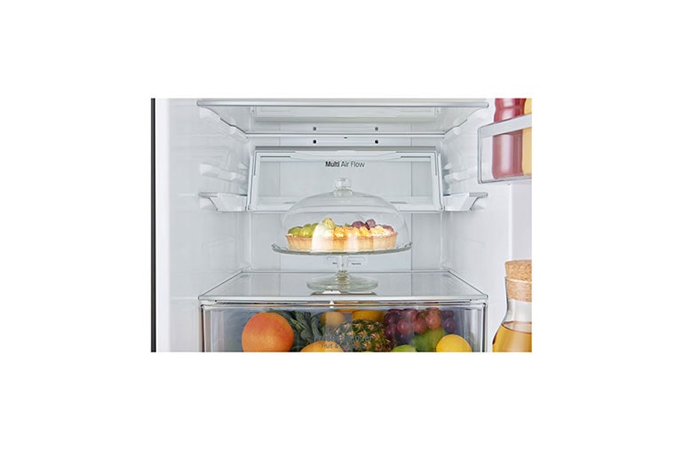 LG Frigorifero Combinato 10% Maniglie integrate Display esterno LED, GBB60BLFXS