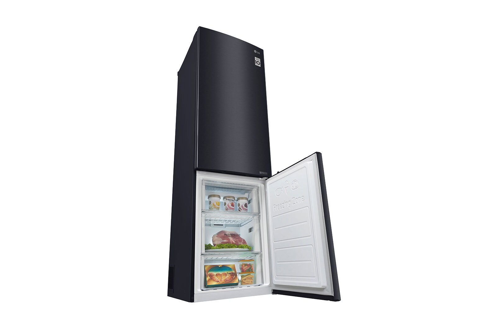 LG Frigorifero Combinato  Maniglie integrate Display interno LED, GBB60MCPFS