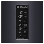 LG Frigorifero Combinato 10% Maniglie integrate Display esterno LED, GBB60MCYXS