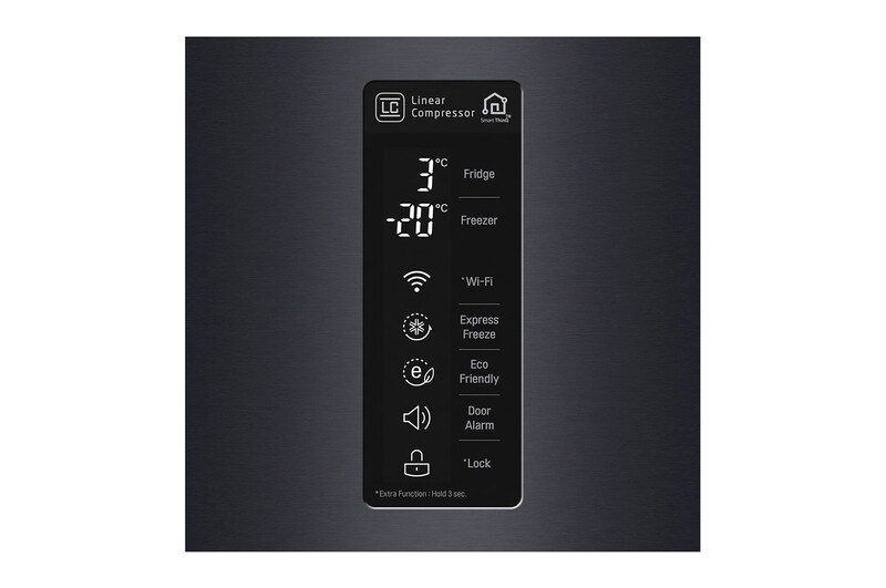 LG Frigorifero Combinato 10% Maniglie integrate Display esterno LED, GBB60MCYXS