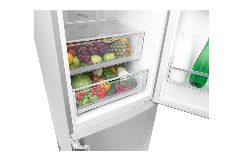 LG Frigorifero Combinato Centum System™ Maniglie attive Display esterno LED, GBB60NSYQE