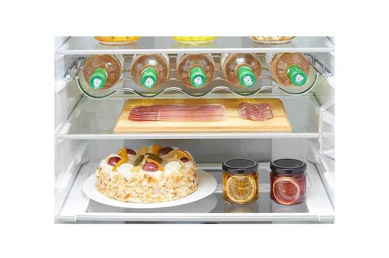 LG Frigorifero Combinato Centum System™ Maniglie attive Display esterno LED, GBB60NSYQE