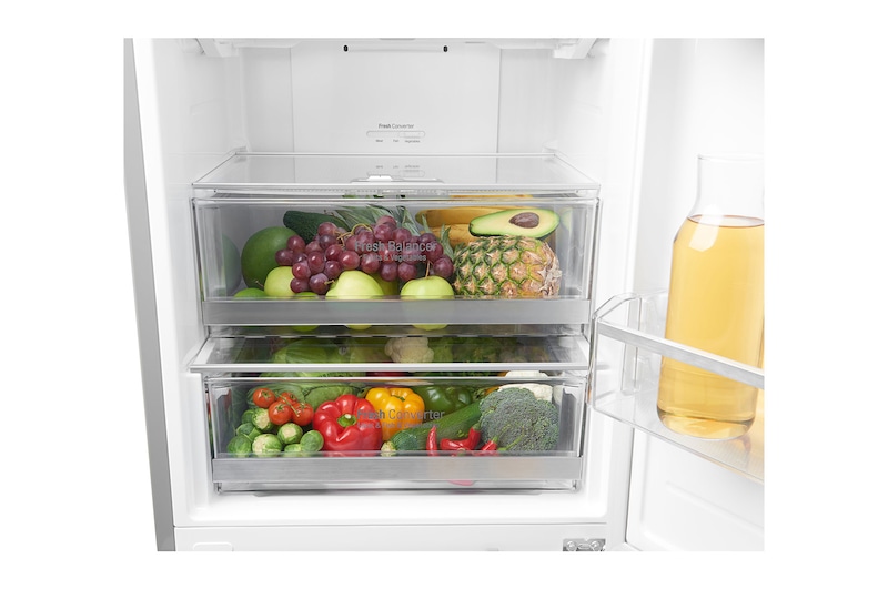 LG Frigorifero Combinato 10% Maniglie attive Display esterno LED, GBB60NSYXE