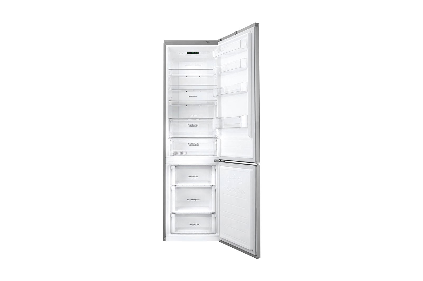 LG Frigorifero Combinato  Maniglie integrate Display interno LED, GBB60PZEFS2