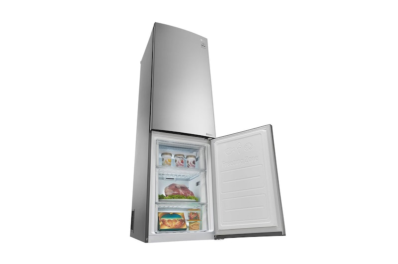 LG Frigorifero Combinato Maniglie integrate Display interno LED, GBB60PZEFS2