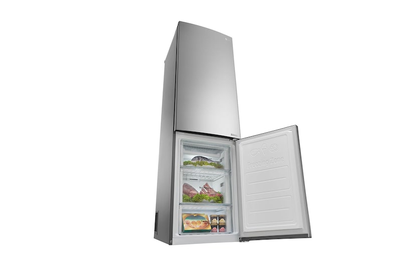 LG Frigorifero Combinato Maniglie integrate Display interno LED, GBB60PZEFS