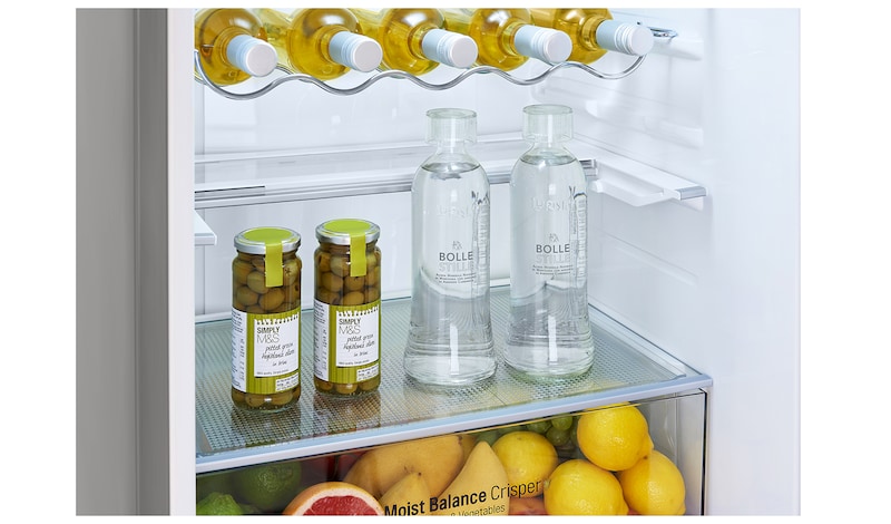 LG Frigorifero Combinato Maniglie integrate Display interno LED, GBB60PZGFS