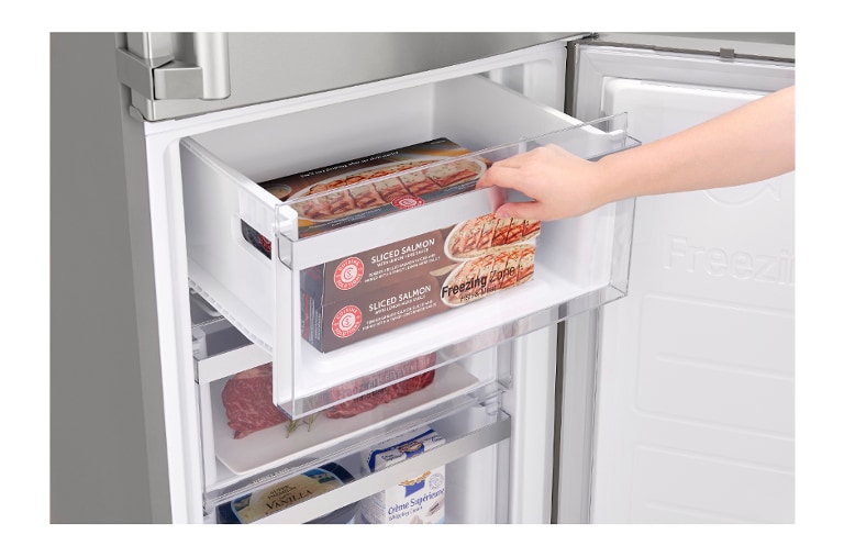 LG Frigorifero Combinato  Maniglie a barra attive Display esterno LED , GBB60SAYFE