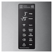 LG Frigorifero Combinato  -10% Maniglie a barra attive Display esterno LED, GBB60SAYXE