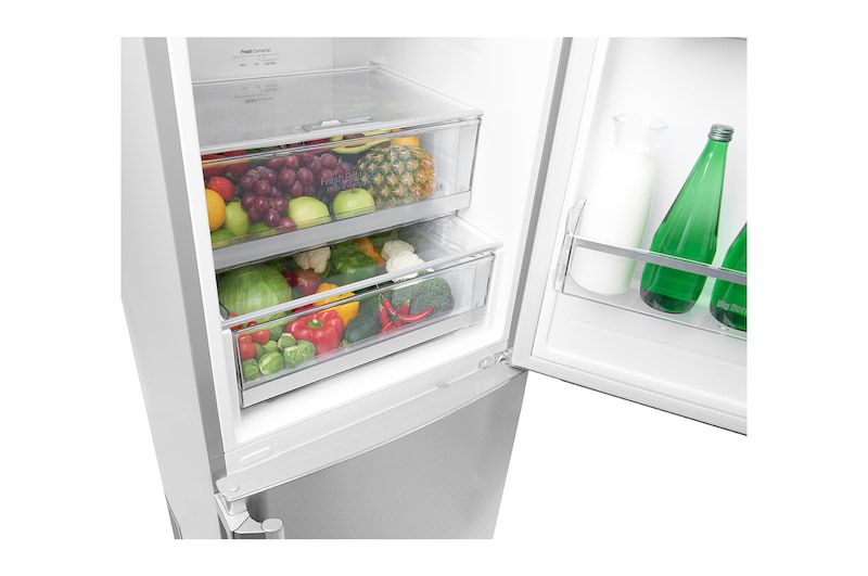 LG Frigorifero Combinato  -10% Maniglie a barra attive Display esterno LED, GBB60SAYXE