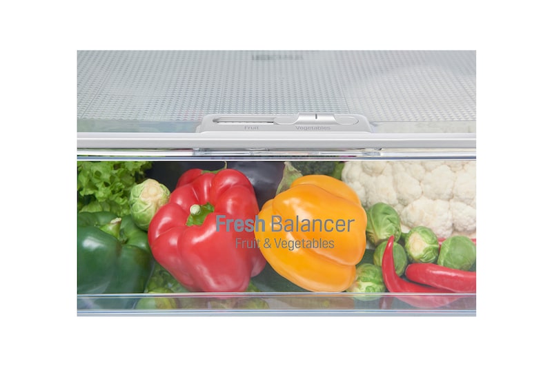 LG Frigorifero Combinato Maniglie integrate Display interno LED Color Sabbia effetto marmorizzato, GBB60SEPFS