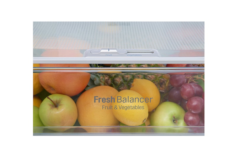 LG Frigorifero Combinato Maniglie integrate Display interno LED Color Sabbia effetto marmorizzato, GBB60SEPFS