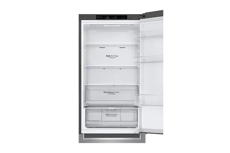 LG Frigorifero Combinato Classe energetica D Maniglie integrate Display interno LED, GBB61PZGGN