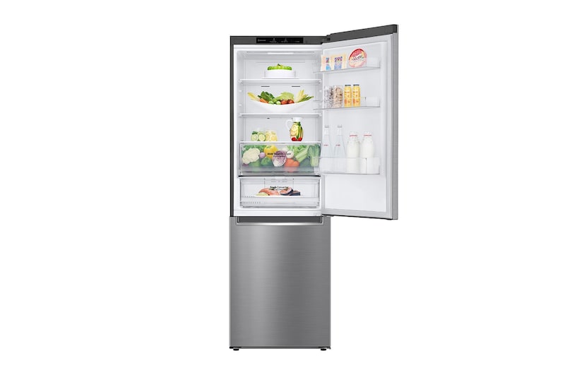 LG Frigorifero Combinato Classe energetica D Maniglie integrate Display interno LED, GBB61PZGGN