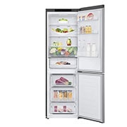 LG Frigorifero combinato | Classe E, 384L | Door & Linear Cooling, No frost | Inox, GBB62PZJMN