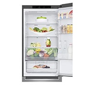 LG Frigorifero combinato | Classe E, 384L | Door & Linear Cooling, No frost | Inox, GBB62PZJMN