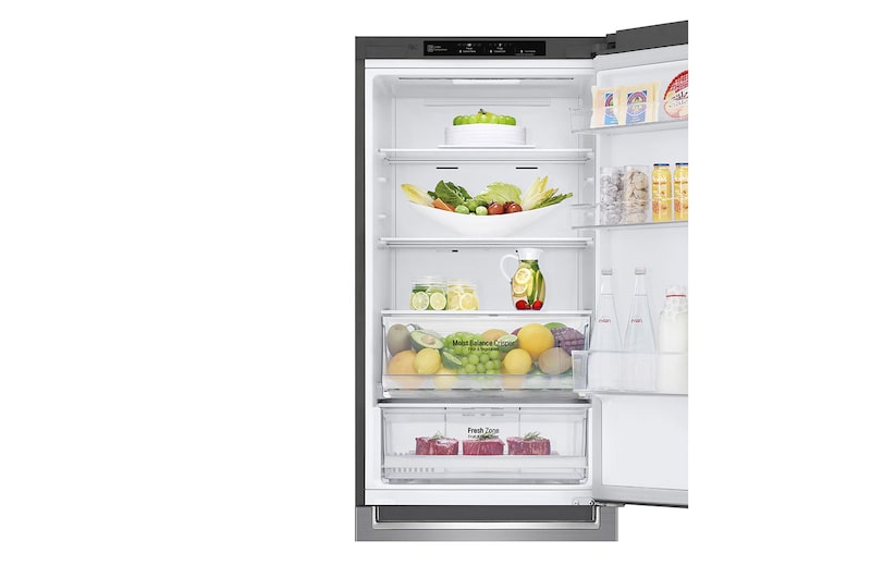 LG Frigorifero Smart Combinato Classe energetica E Maniglie integrate Display interno LED, GBB61PZJZN