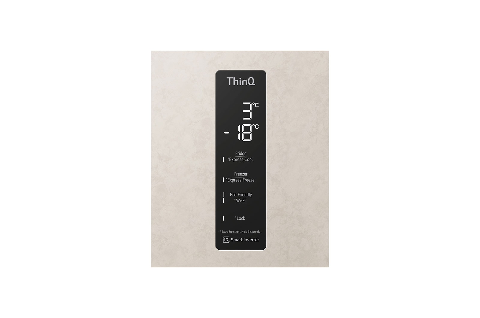 LG Frigorifero Smart Combinato Classe energetica E Maniglie integrate Display esterno LED, GBB62SEHMN