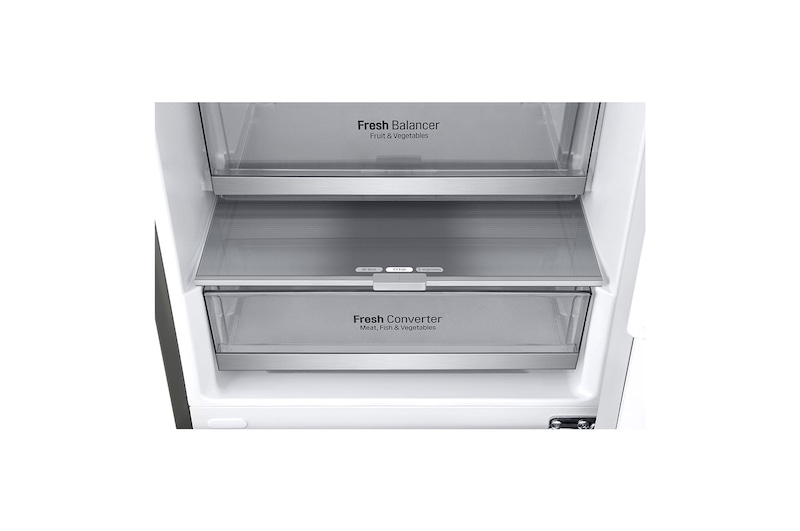 LG Frigorifero Smart Combinato Classe energetica D Maniglie integrate Display esterno LED, GBB71PZDFN