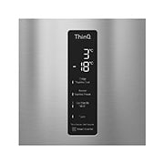 LG Frigorifero combinato | Classe E, 341L | Wi-Fi, Wine Rack, Door & Linear Cooling, Fresh Balancer & Converter | Inox, GBB71PZDMN