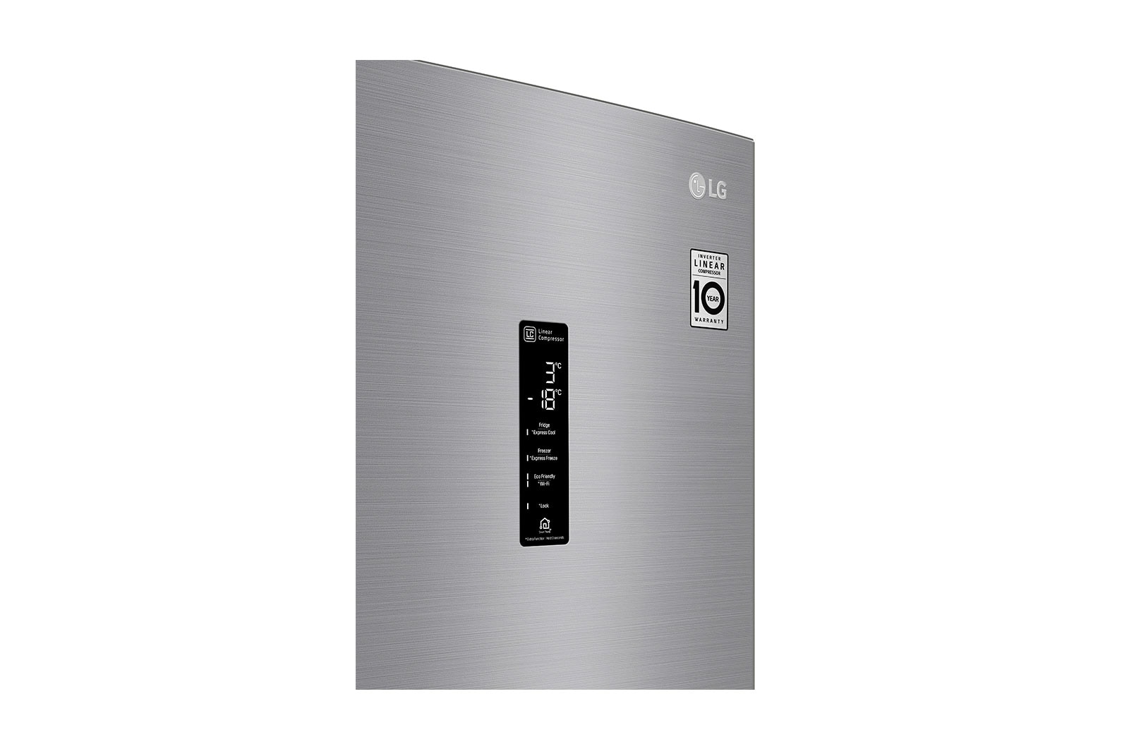 LG Frigorifero Smart Combinato Classe energetica E Maniglie integrate Display esterno LED, GBB71PZDZN