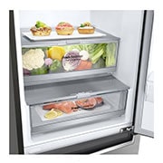 LG Frigorifero Smart Combinato Classe energetica E Maniglie integrate Display esterno LED, GBB71PZDZN