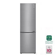 Vista frontale di LG Frigorifero Combinato Classe energetica D Maniglie integrate Display interno LED GBB71PZEFN
