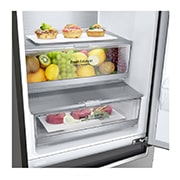 LG Frigorifero Combinato Classe energetica D Display esterno LED Metal Fresh, GBB71PZUFN