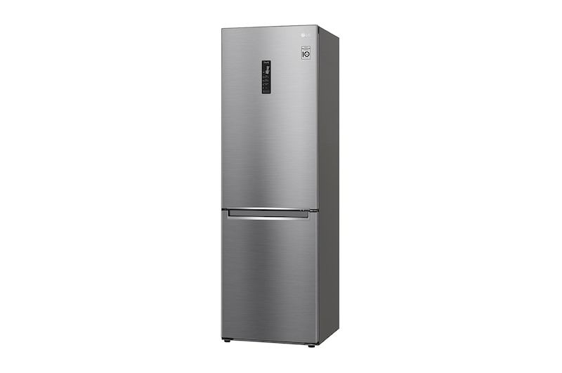 LG Frigorifero combinato | Classe D, 341L | Wi-Fi, Wine Rack, Door & Linear Cooling, Fresh Balancer & Converter, No frost | Inox, GBB71PZUGN