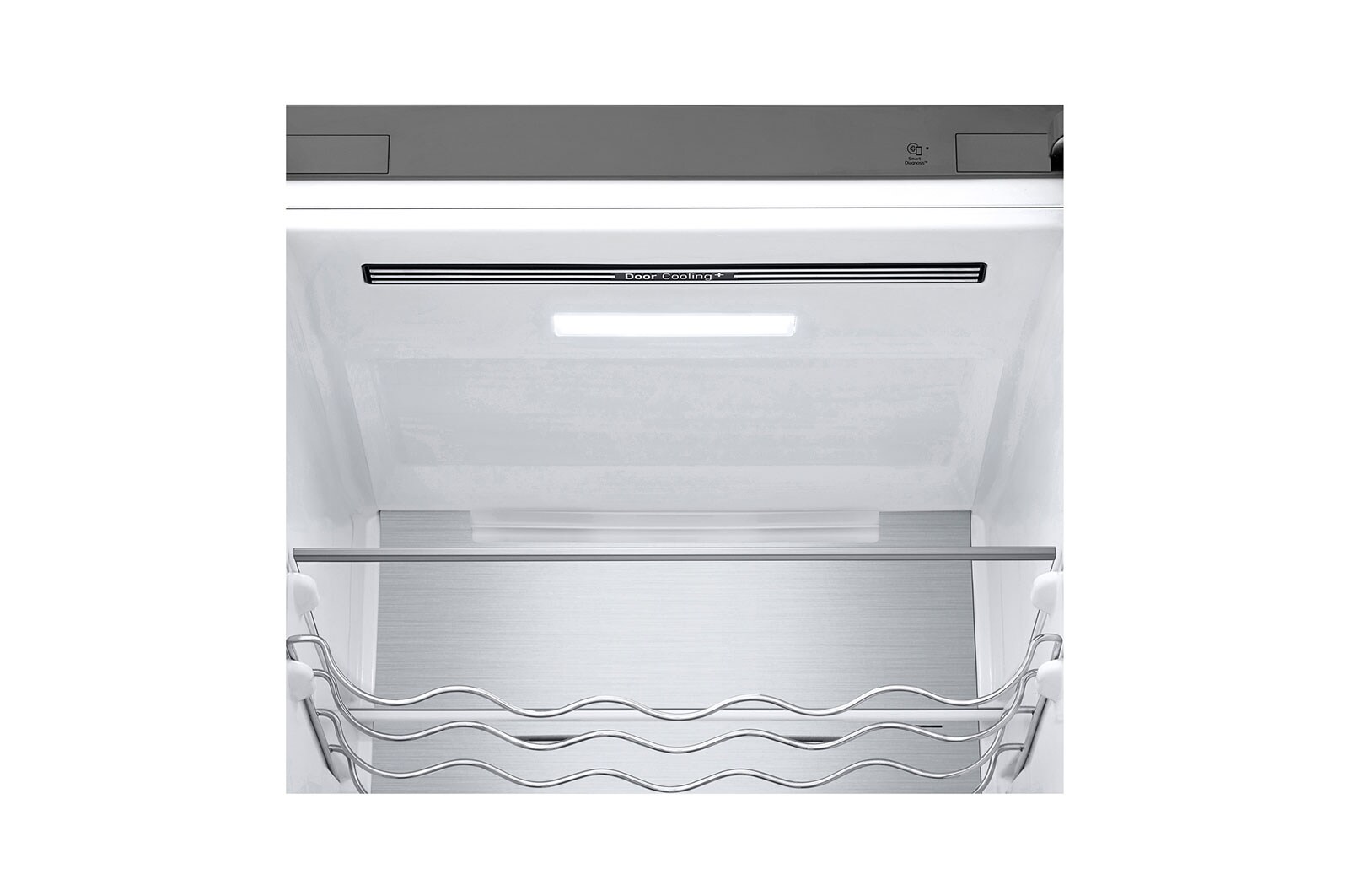 LG Frigorifero combinato | Classe D, 384L | Wi-Fi, Wine Rack, Door&Linear Cooling, Fresh Balancer&Converter, No frost | Acciaio, GBB72MBUGN