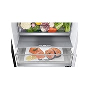 LG Frigorifero Combinato Classe energetica D Display esterno LED Metal Fresh, GBB72MCUFN
