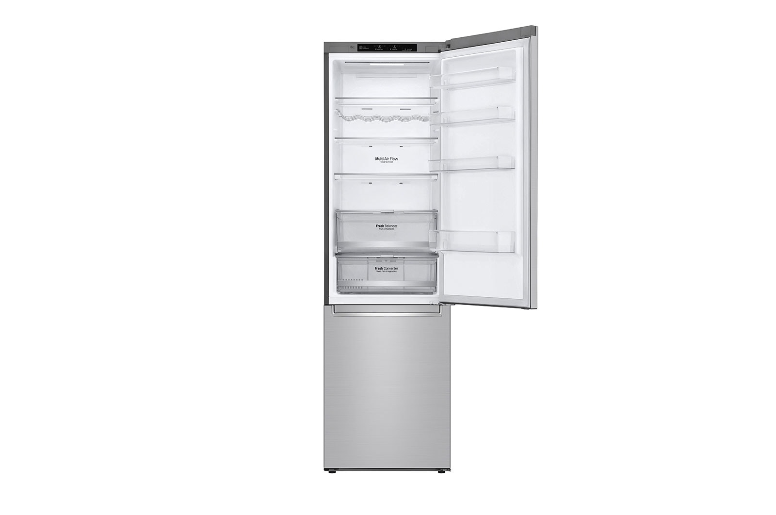 LG Frigorifero Combinato Classe energetica D Maniglie integrate Display interno LED, GBB72NSEXN