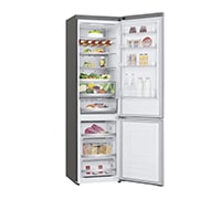 LG Frigorifero combinato | Classe D, 384L | Wi-Fi, Door & Linear Cooling, Fresh Balancer & Converter, No frost | Noble Steel, GBB72NSUGN