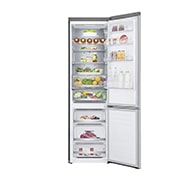 LG Frigorifero combinato | Classe D, 384L | Wi-Fi, Door & Linear Cooling, Fresh Balancer & Converter, No frost | Noble Steel, GBB72NSUGN