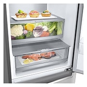 LG Frigorifero combinato | Classe D, 384L | Wi-Fi, Door & Linear Cooling, Fresh Balancer & Converter, No frost | Noble Steel, GBB72NSUGN