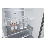 LG Frigorifero combinato | Classe D, 384L | Wi-Fi, Door & Linear Cooling, Fresh Balancer & Converter, No frost | Noble Steel, GBB72NSUGN