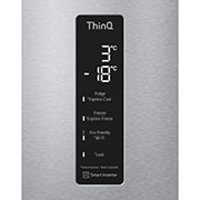 LG Frigorifero combinato | Classe D, 384L | Wi-Fi, Door & Linear Cooling, Fresh Balancer & Converter, No frost | Noble Steel, GBB72NSUGN