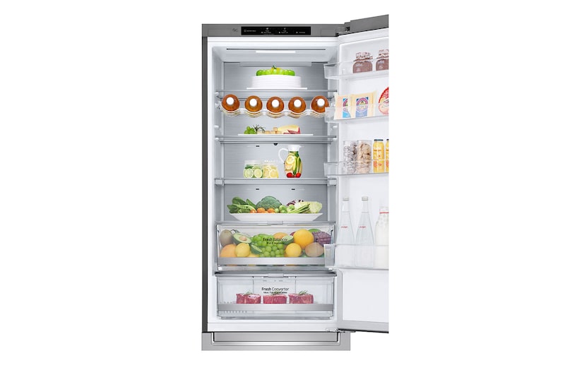 LG Frigorifero Combinato Classe energetica D Metal Fresh, GBB72NSVFN