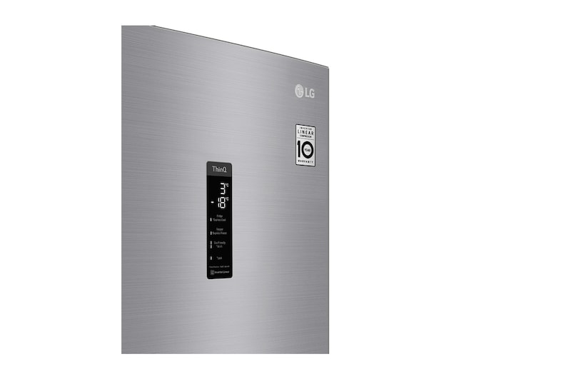 LG Frigorifero Smart Combinato Classe energetica D Maniglie integrate Display esterno LED, GBB72PZUFN