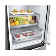 LG Frigorifero Combinato Classe energetica D Maniglie integrate Metal Fresh, GBB72PZVFN